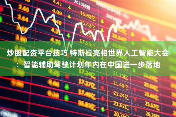 炒股配资平台技巧 特斯拉亮相世界人工智能大会：智能辅助驾驶计划年内在中国进一步落地