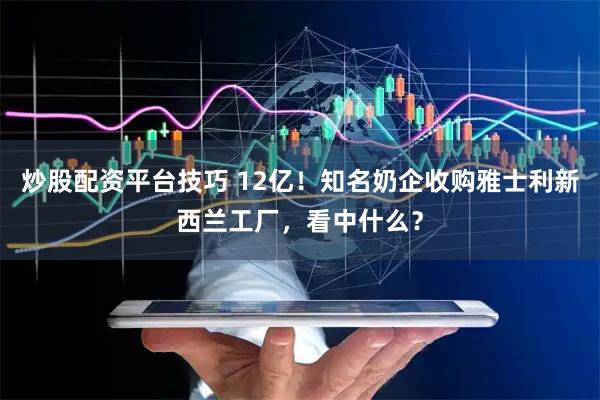 炒股配资平台技巧 12亿！知名奶企收购雅士利新西兰工厂，看中什么？