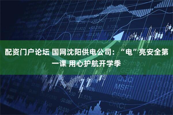 配资门户论坛 国网沈阳供电公司：“电”亮安全第一课 用心护航开学季